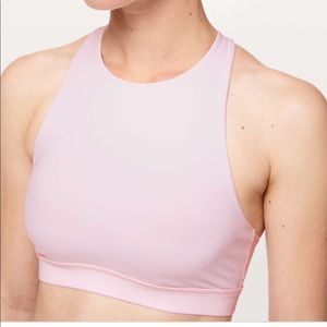 Lululemon Energy Bra High Neck Bra, 6, Pink Glow